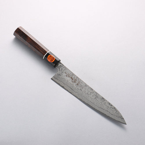 田中 誠貴 羽々斬 SG2 大馬士革紋 牛刀 210mm 黑檀 握把 - 清助刃物