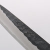 山本 直 安來青鋼 黑打 鎚目 多用途小刀 150mm 核桃木 握把 - 清助刃物