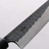 山本 直 安來青鋼 黑打 鎚目 多用途小刀 150mm 核桃木 握把 - 清助刃物