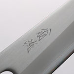 翁流 白鋼一號 牛刀 180mm 橡木 （煤炭煙黑） 握把 - 清助刃物
