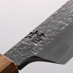 堺 孝行 焰紅蓮 玄武 青鋼二號 黑打 鎚目 先丸柳刃 300mm 燒櫟木 握把 - 清助刃物