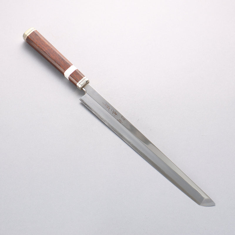 堺 孝行 紫電 銀三鋼 蛸引 270mm 沙漠鐵木（杉原型） 握把 - 清助刃物
