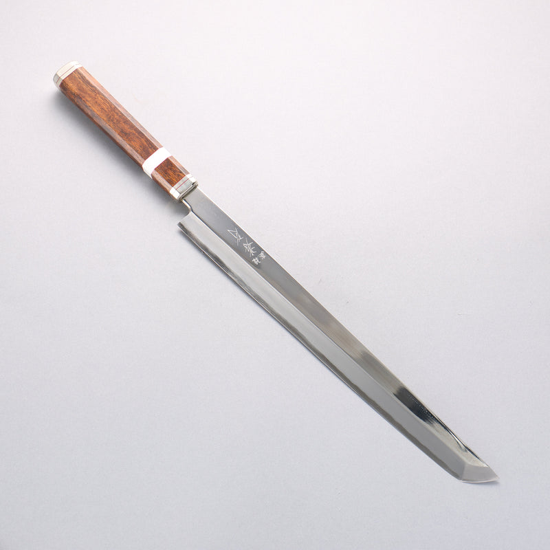 堺 孝行 紫電 銀三鋼 蛸引 300mm 沙漠鐵木（杉原型） 握把 - 清助刃物