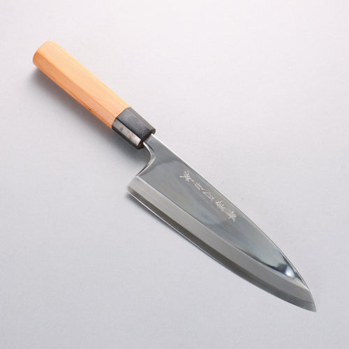 堺 孝行 白銀 INOX 鏡面處理 出刃 210mm 紫杉木 握把 - 清助刃物
