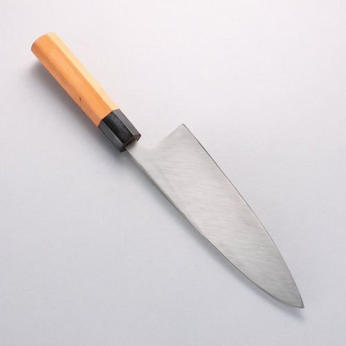 堺 孝行 白銀 INOX 鏡面處理 出刃 210mm 紫杉木 握把 - 清助刃物