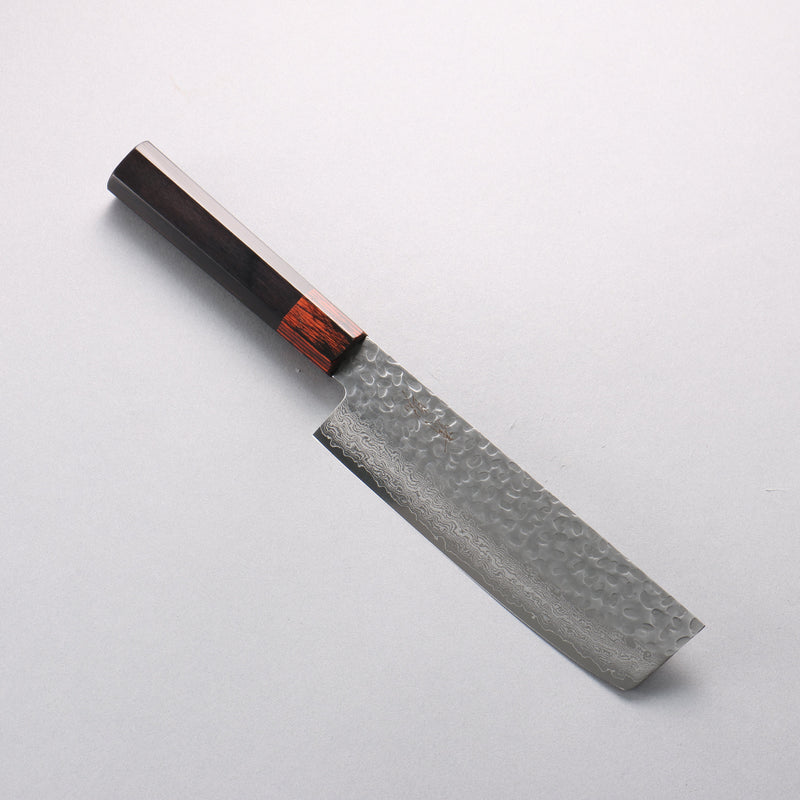 清助 VG10 33層 鎚目 大馬士革紋 薄刃 160mm 黑合成木 握把 - 清助刃物