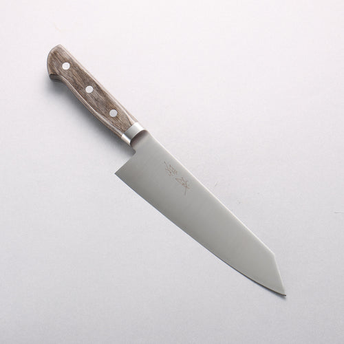 清助 不鏽鋼 切付三德刀 180mm 灰色合成木 握把 - 清助刃物