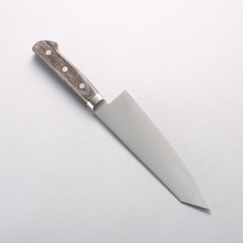 清助 不鏽鋼 切付三德刀 180mm 灰色合成木 握把 - 清助刃物