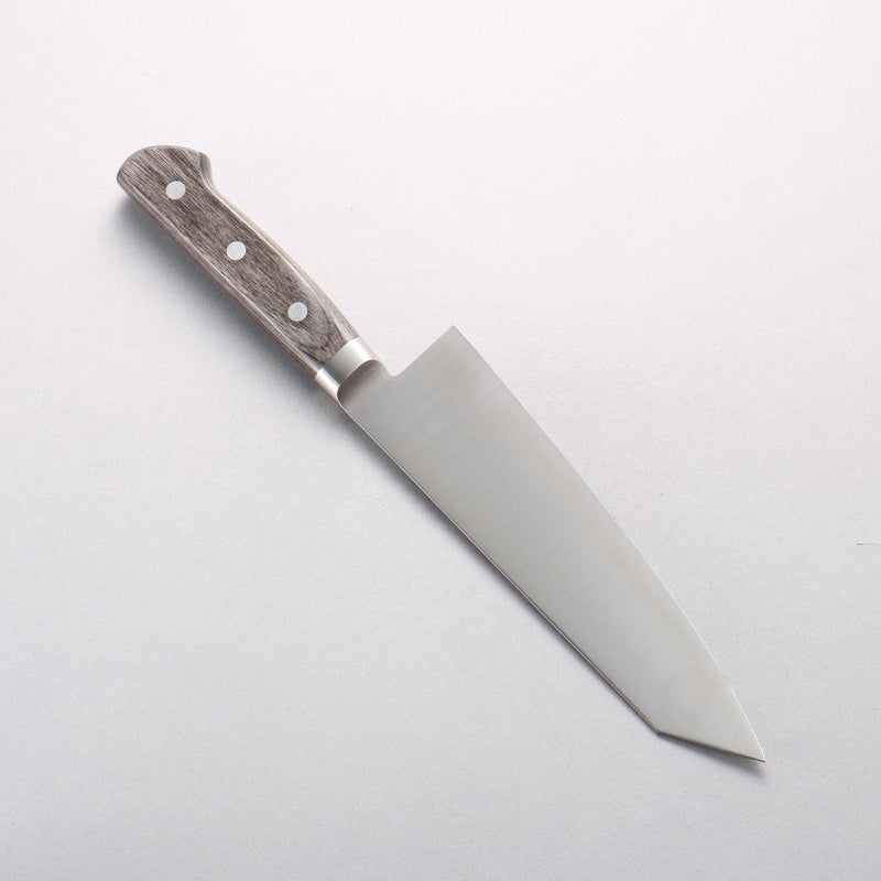 清助 不鏽鋼 切付三德刀 180mm 灰色合成木 握把 - 清助刃物