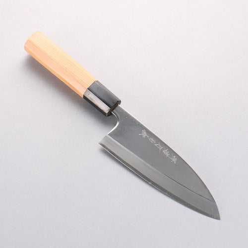 堺 孝行 白銀 INOX 鏡面處理 出刃 150mm 紫杉木 握把 - 清助刃物