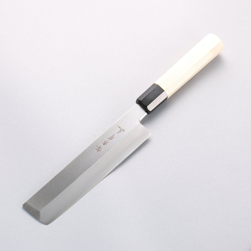 堺 孝行 主廚系列 【左撇子用】 銀三鋼 薄刃 180mm 木蘭握把 - 清助刃物
