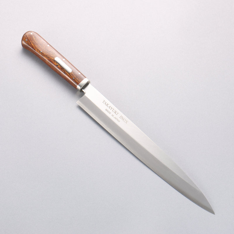 堺 孝行 INOX 鉬鋼 柳刃 沙漠鐵木（杉原型） 握把 - 清助刃物