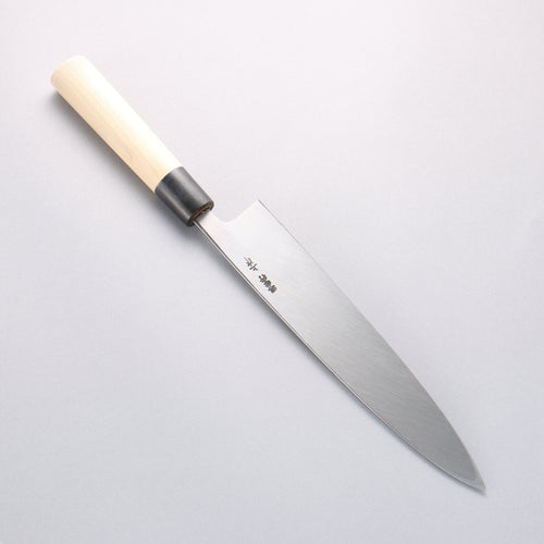 堺 孝行 白鋼三號 霞研 身卸出刃 240mm 木蘭 握把 - 清助刃物
