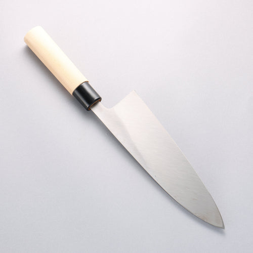 堺 孝行 霞研 白鋼 出刃 225mm 木蘭握把 - 清助刃物
