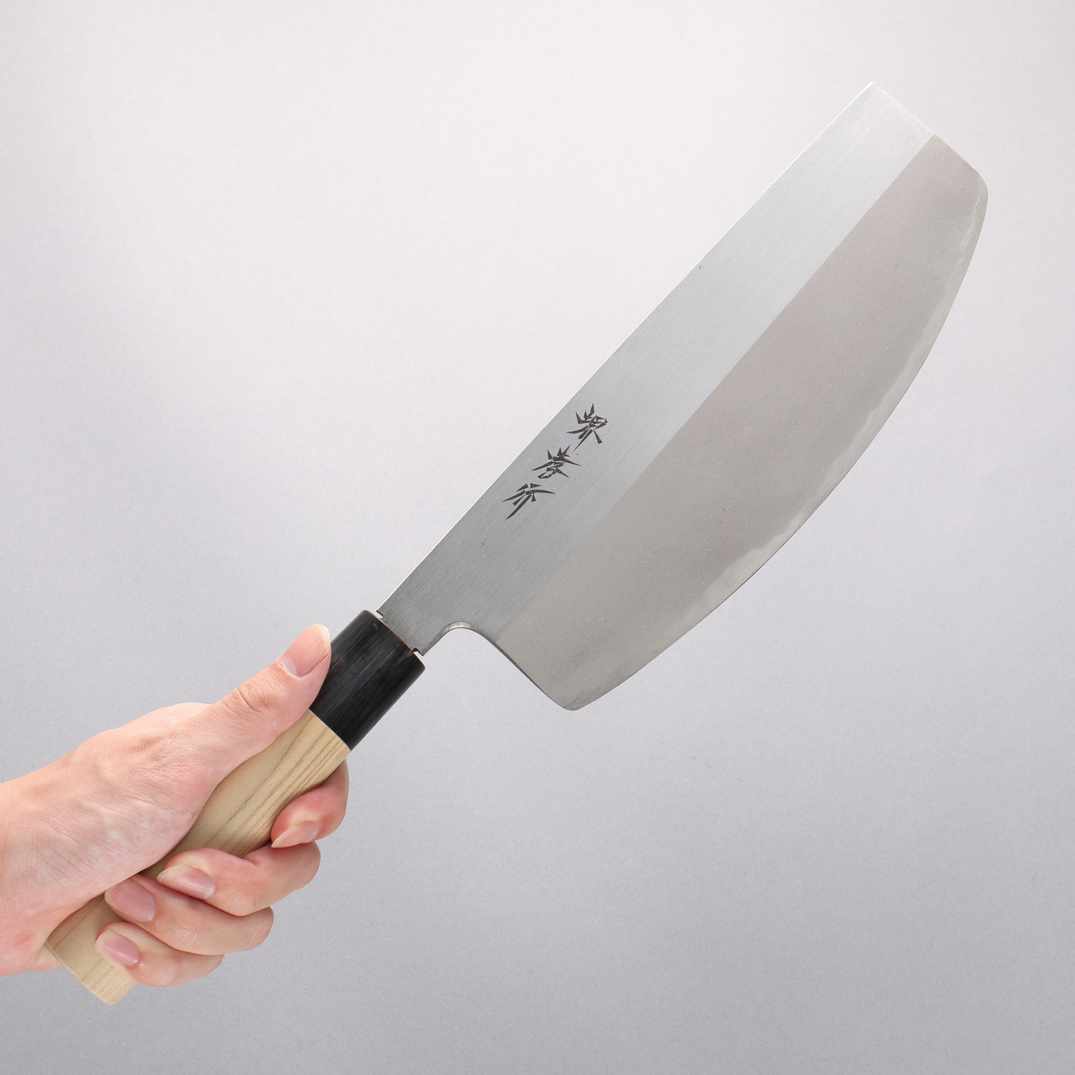 堺 孝行 霞研 白鋼 壽司捲切刀 240mm - 清助刃物