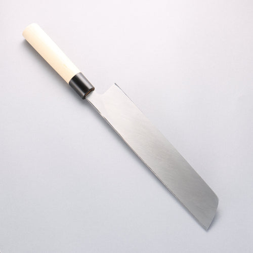 堺 孝行 霞研 白鋼 鱧（海鰻）切骨刀 240mm 木蘭握把 - 清助刃物