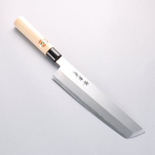 堺 孝行 霞研 白鋼 鱧（海鰻）切骨刀 270mm 木蘭握把 - 清助刃物