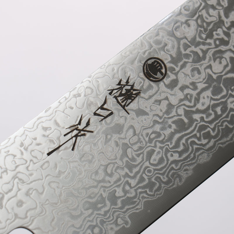 樋口 SG2 大馬士革紋 打磨處理 薄刃 165mm 紅合成木 握把 - 清助刃物