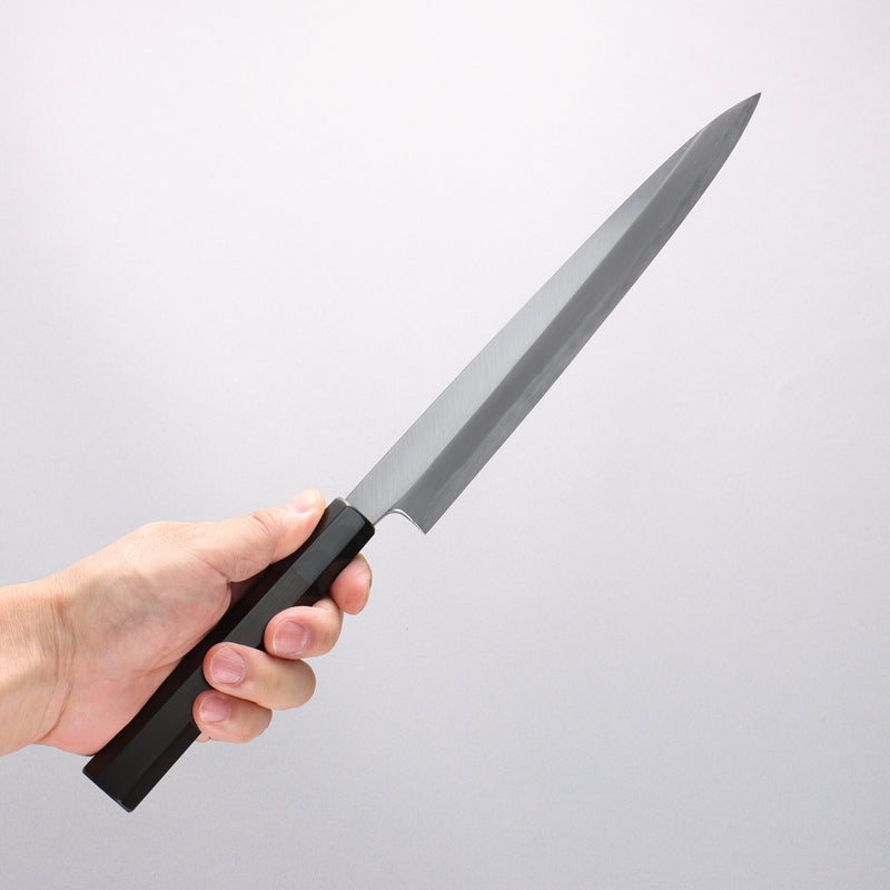 源 昭忠 青鋼二號 柳刃 240mm 黑檀 握把 - 清助刃物