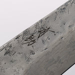 清助 瑞典鋼 大馬士革紋 梨地 牛刀 210mm 白橡木 握把 - 清助刃物