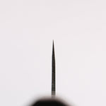 清助 青鋼一號 黑打 切付牛刀 210mm 燒栗木（口輪：櫻花木） 握把 - 清助刃物