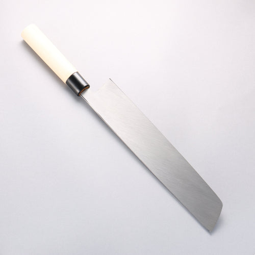 堺 孝行 霞研 白鋼 鱧（海鰻）切骨刀 300mm 木蘭握把 - 清助刃物