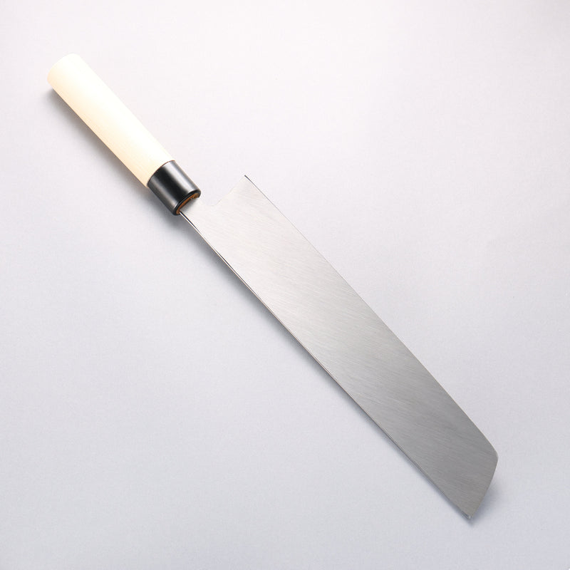堺 孝行 霞研 白鋼 鱧（海鰻）切骨刀 300mm 木蘭握把 - 清助刃物