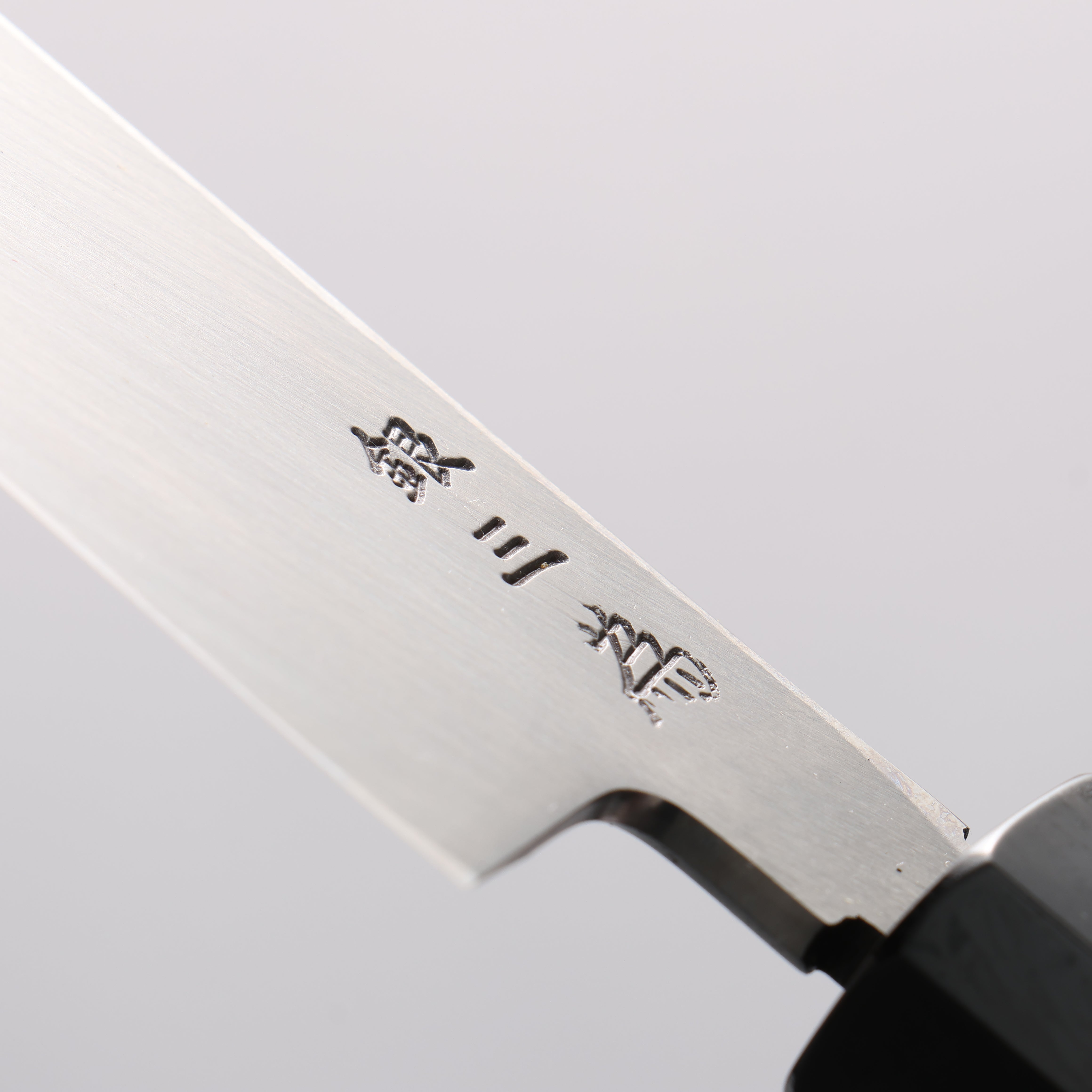 堺 孝行 斬月 炎天 銀三鋼 大馬士革紋 先丸柳刃 330mm 雞翅木（兩側帶水牛環型設計） 握把 附刀鞘 - 清助刃物