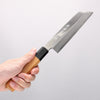 堺 孝行 白銀 INOX 鏡面處理 Mukimono 剝物刀 180mm 紫杉木 握把 - 清助刃物