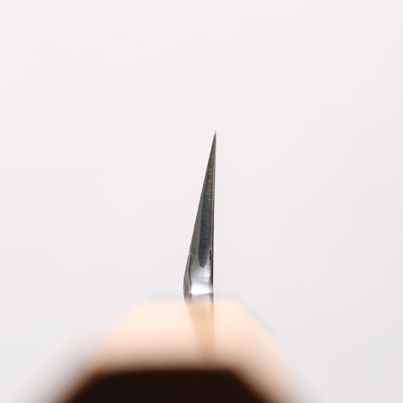 堺 孝行 白銀 INOX 鏡面處理 Mukimono 剝物刀 180mm 紫杉木 握把 - 清助刃物