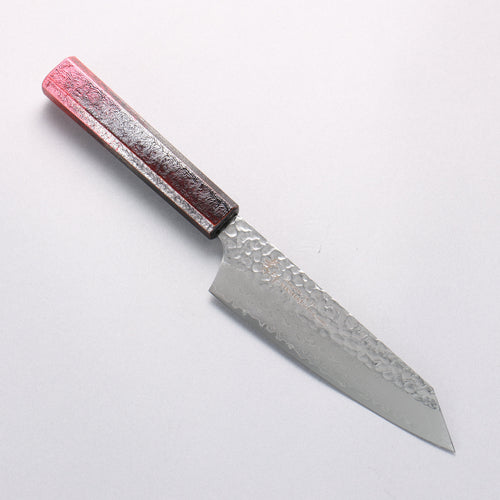 堺 孝行 琳凰 VG10 33層 大馬士革紋 劍型三德刀 日本刀 160mm 紅漆塗 握把 - 清助刃物