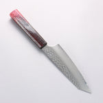 堺 孝行 琳凰 VG10 33層 大馬士革紋 劍型三德刀 日本刀 160mm 紅漆塗 握把 - 清助刃物