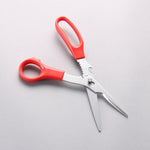 Top Products 多用途不鏽鋼廚房剪刀 紅色塑膠手柄 70 x 200 x 15mm - 清助刃物
