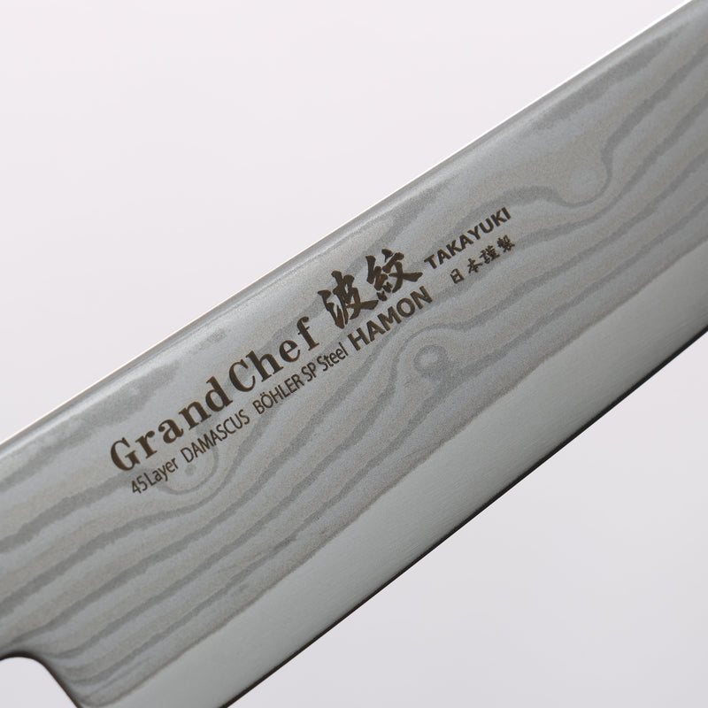 堺 孝行 大廚系列 波紋 Böhler SP 鋼 45層大馬士革紋 多用途小刀 150mm 紫檀木（口輪：黑合成木） 握把 - 清助刃物