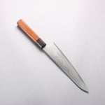 堺 孝行 大廚系列 波紋 Böhler SP 鋼 45層大馬士革紋 牛刀 210mm 紫檀木（口輪：黑合成木） 握把 - 清助刃物