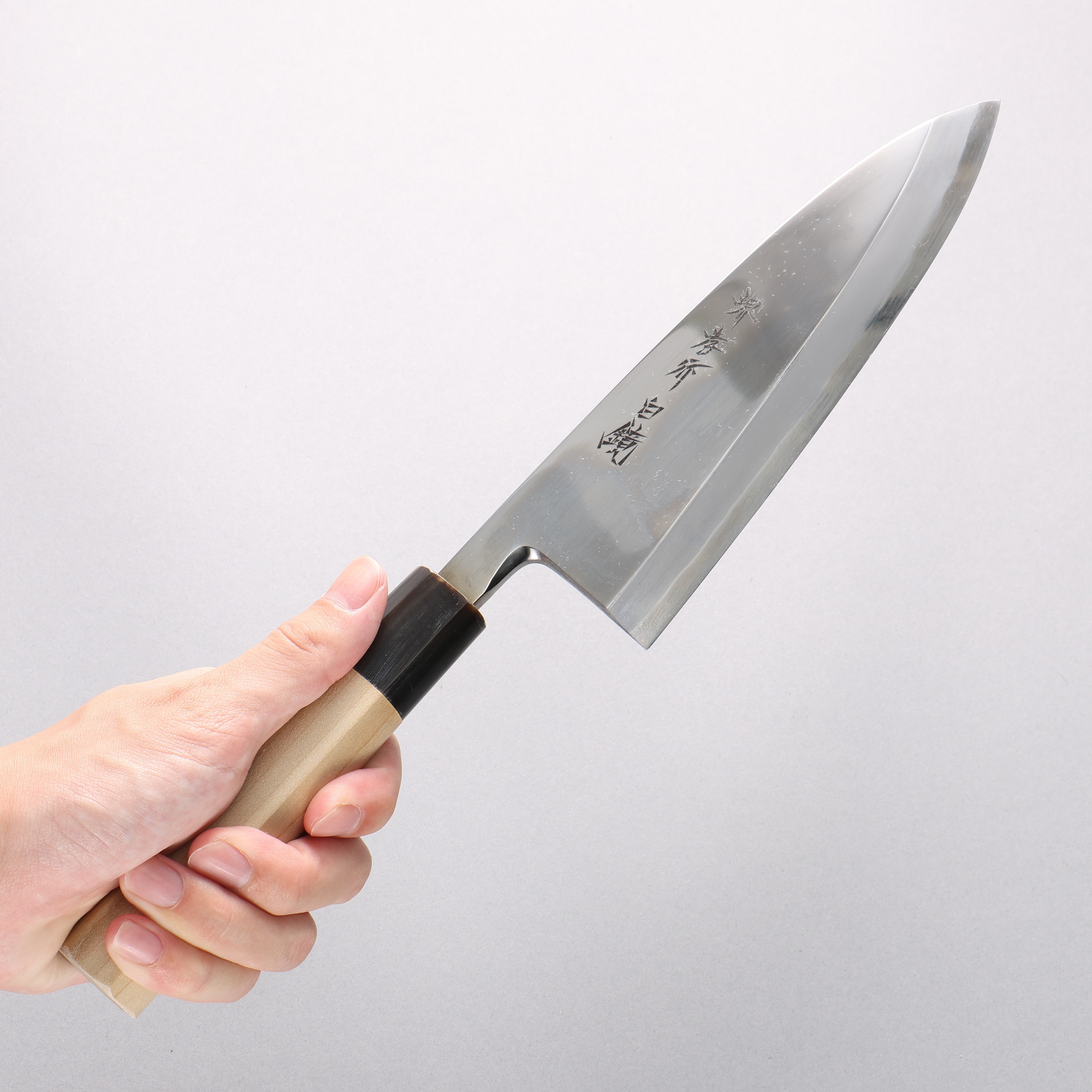 堺 孝行 白鋼二號 鏡面處理 出刃 - 清助刃物