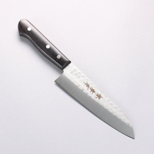 堺 孝行 青鋼 鎚目 3層 三德刀 165mm - 清助刃物