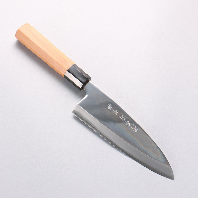 堺 孝行 白銀 INOX 鏡面處理 出刃 180mm 紫杉木 握把 - 清助刃物