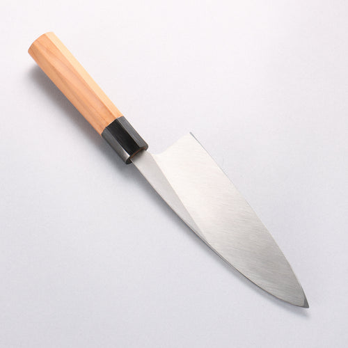 堺 孝行 白銀 INOX 鏡面處理 出刃 180mm 紫杉木 握把 - 清助刃物