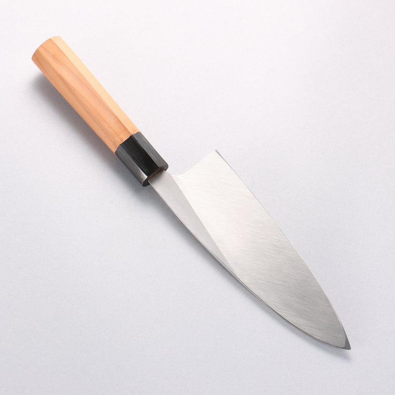 堺 孝行 白銀 INOX 鏡面處理 出刃 180mm 紫杉木 握把 - 清助刃物