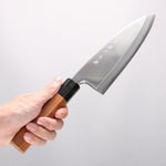 堺 孝行 白銀 INOX 鏡面處理 出刃 180mm 紫杉木 握把 - 清助刃物