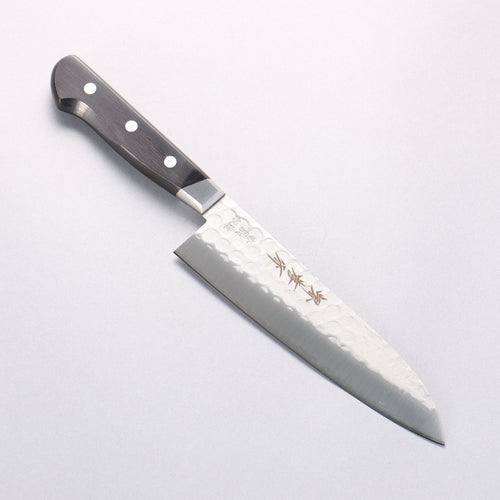 堺 孝行 青鋼 鎚目 3層 三德刀 180mm - 清助刃物