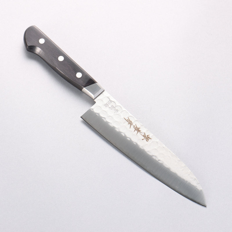 堺 孝行 青鋼 鎚目 3層 三德刀 180mm - 清助刃物