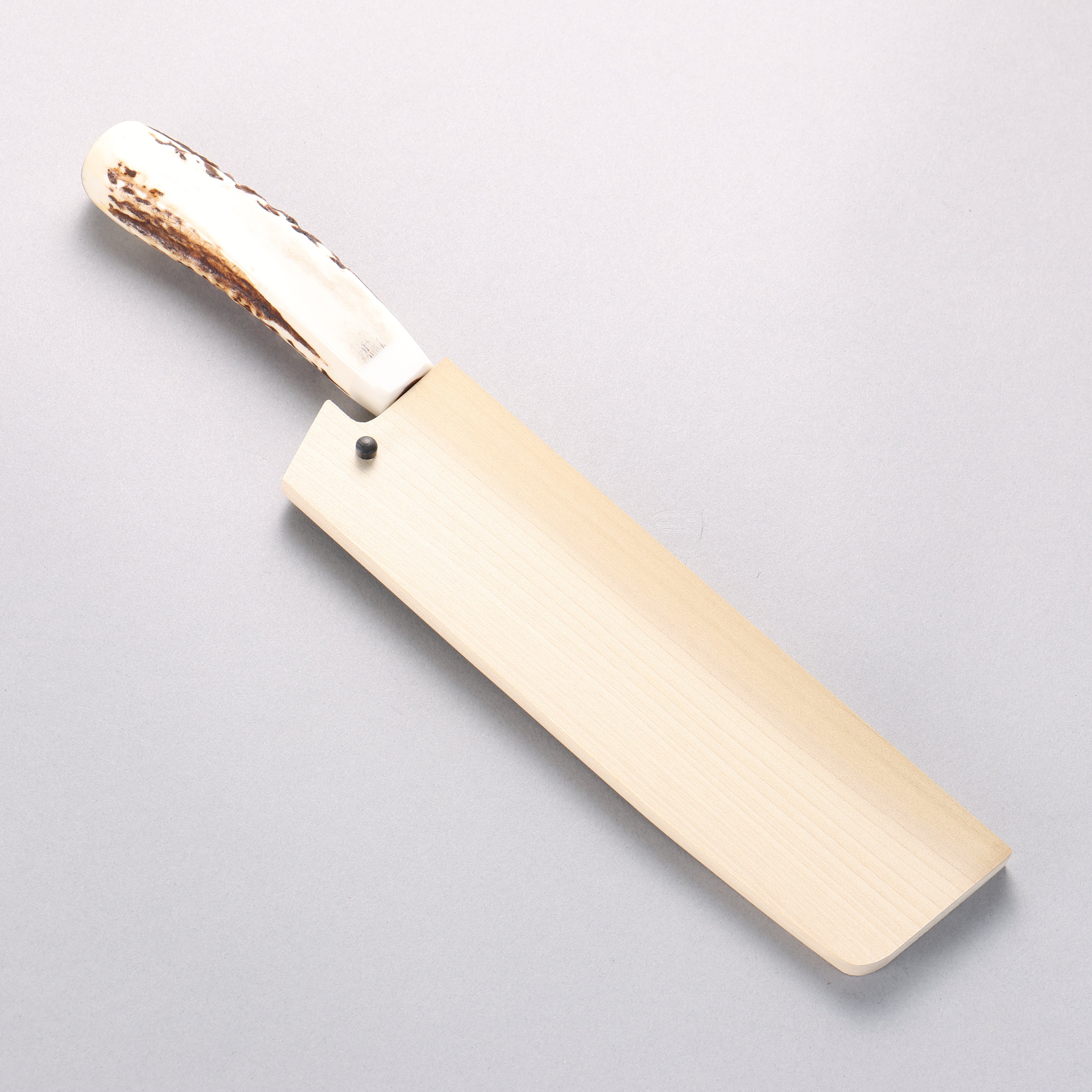 堺 孝行 VG10 33層大馬士革紋 菜切 160mm 牛骨 握把 附刀鞘 - 清助刃物