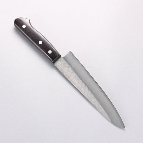 堺 孝行 青鋼 鎚目 3層 牛刀 180mm - 清助刃物