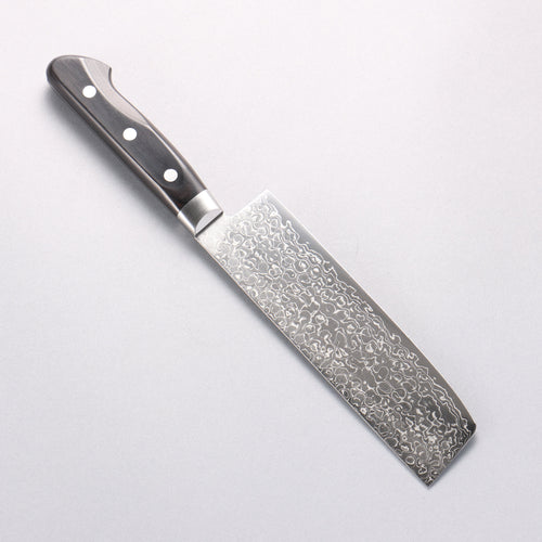 堺 孝行 AUS10 45層 鏡面處理 大馬士革紋 菜切 160mm - 清助刃物