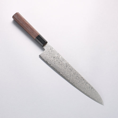 堺 孝行 銀河 ZA-18 大馬士革紋 牛刀 240mm 雞翅木握把 - 清助刃物