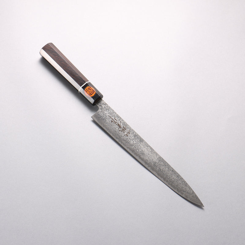 田中 誠貴 羽々斬 SG2 大馬士革紋 切片刀 240mm 黑檀 握把 - 清助刃物