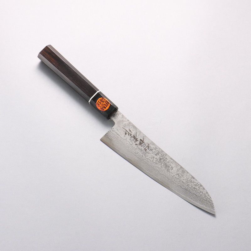 田中 誠貴 羽々斬 SG2 大馬士革紋 牛刀 180mm 黑檀 握把 - 清助刃物