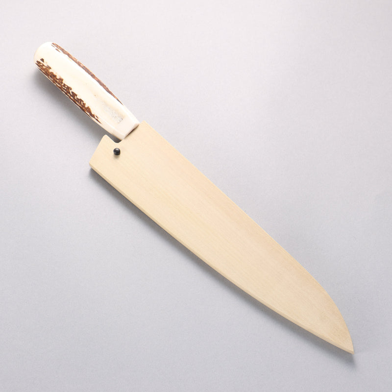 堺 孝行 VG10 33層大馬士革紋 牛刀 240mm 牛骨 握把 附刀鞘 - 清助刃物